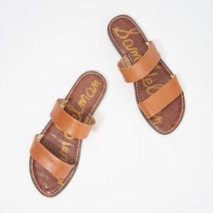 Sam Edelman - Gala Slide Leather Sandals (Tan)